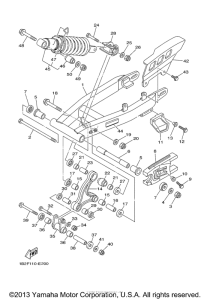 TTR125LW Задний рычаг подвески