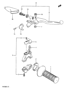 RM250 Right handle switch
