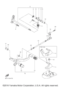 XVS950CT Вал переключения