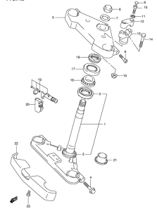 VL250 Кронштейн передней вилки