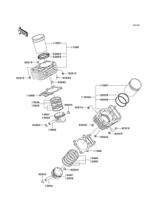 VN800 Цилиндр / поршень