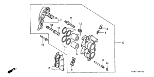 CRM50R Передний суппорт