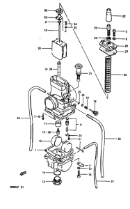 RM80 Carburetor assy
