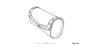 VTX1800S1 Leather front pouch (studded)