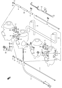RF900 Карбюратор fittings