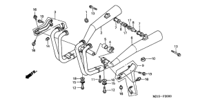 CBX750P2 Глушитель