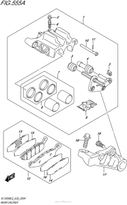 VL1500B Задний суппорт