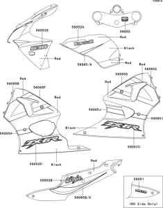 ZX636 Decals(red / black)(fr,uk,wv)