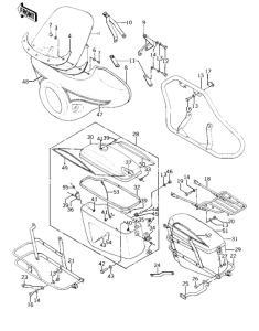 KZ400 Fairing / guards / saddlebags