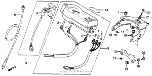 XL500S Speedometer + key set