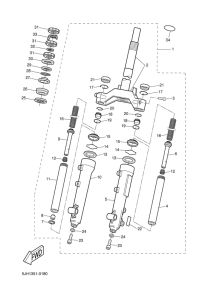 EW50 Передняя вилка