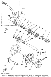 TW200D Стартер