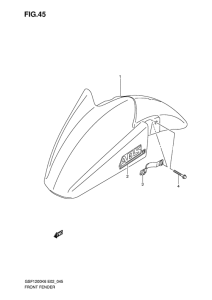GSF1200S Переднее крыло