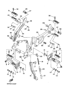 TDM850 ｽﾀﾝﾄﾞ. ﾌｰﾄﾚｽﾄ