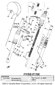 IT175D Передняя вилка