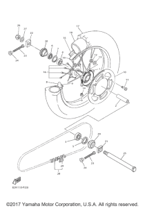 WR250F Переднее колесо