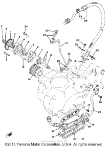 TT500F Oil pump - oil cleaner
