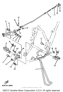 YZ490J Подножки