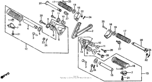 FT500 Подножки