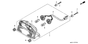CBR900RR Taillight unit ass`y