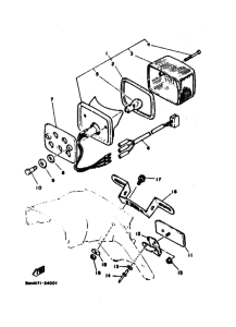 DT200R DT200RG Taillight unit ass`y