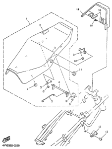 TZR50 Сиденье