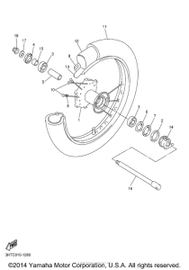 SR400 Переднее колесо