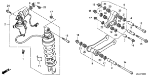 GL1800 (ABS) Rear cushion