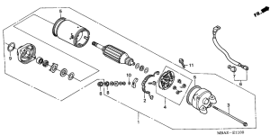 VT750C Стартерный мотор