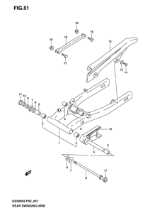 GS500 Маятник задний