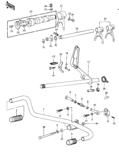 KZ1000 Переключатель передач