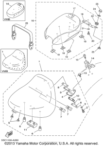XVS650A Сиденье