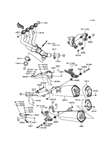 ZX1400 Глушитель