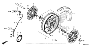  Переднее колесо