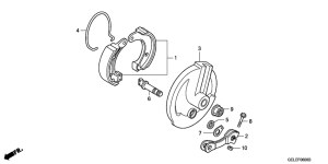 CRF50F Передний тормоз