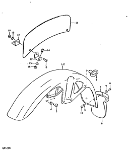 GP125 Переднее крыло