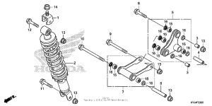 CBR250R Задние амортизаторы
