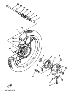 RT100H Переднее колесо