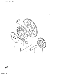 GS650 Муфта стартера