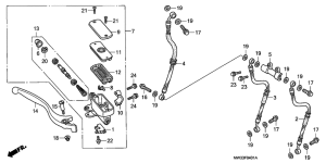 CB750F Fr. brake master cylinder