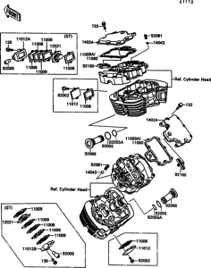 VN1500 Крышка головки цилиндров