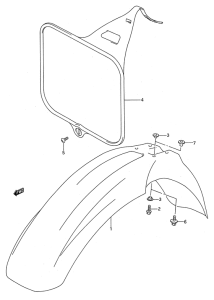 RM250 Переднее крыло
