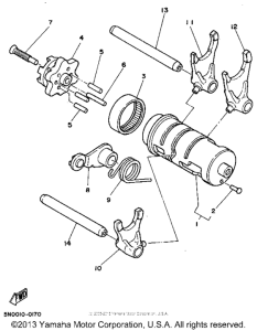 TW200G Вилки переключения