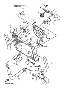 YZF-R6 Радиатор и шланг
