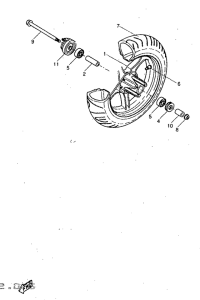 YQ50 Переднее колесо