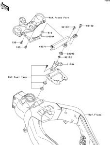 ZX1000 Демпфер рулевой