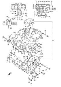 GSX-R1100 Картер двигателя