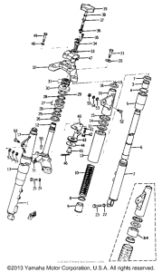 YCS1C Передняя вилка