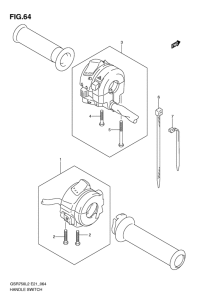 GSR750 (ABS) Рулевой переключатель