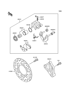 ZR250 Задний тормоз